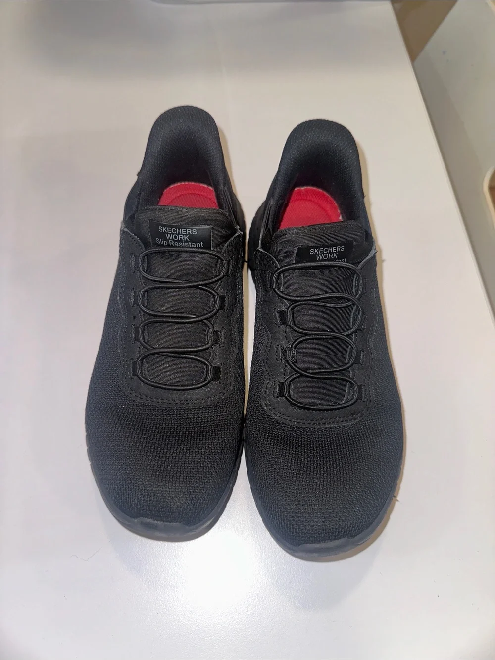 Skechers Women's Black Slip-On Athletic Sneakers. Non slip for server/bartender